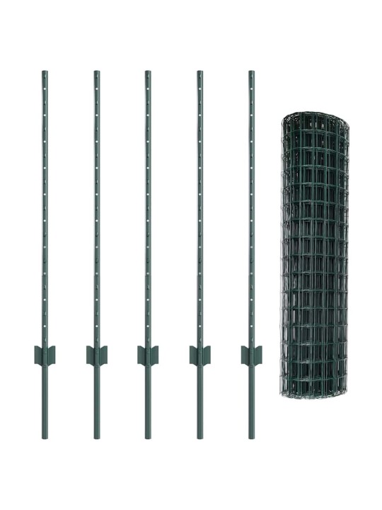 Aed koos postidega roheline 1 x 10 m teras