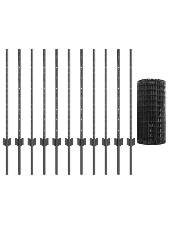 Aed koos postidega hall 0.8 x 25 m teras