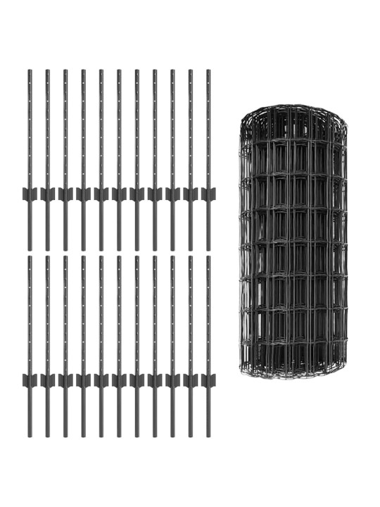 Aed koos postidega hall 0.6 x 50 m teras