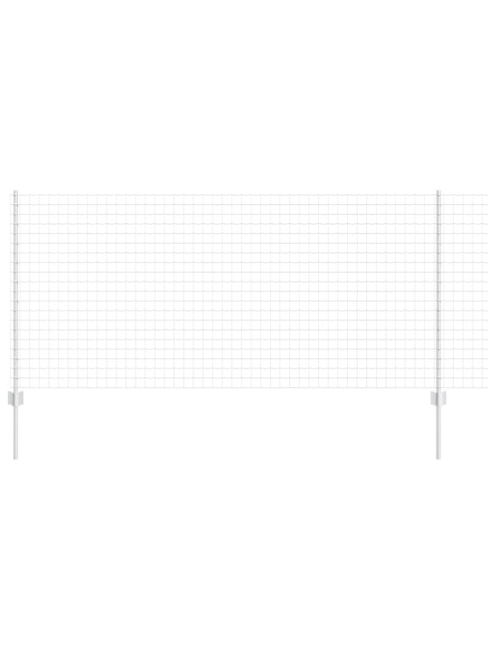 Aed koos postidega hõbedane 1 x 10 m teras
