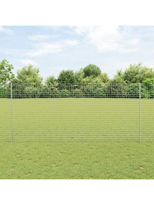 Aed koos postidega hõbedane 1.4 x 10 m teras