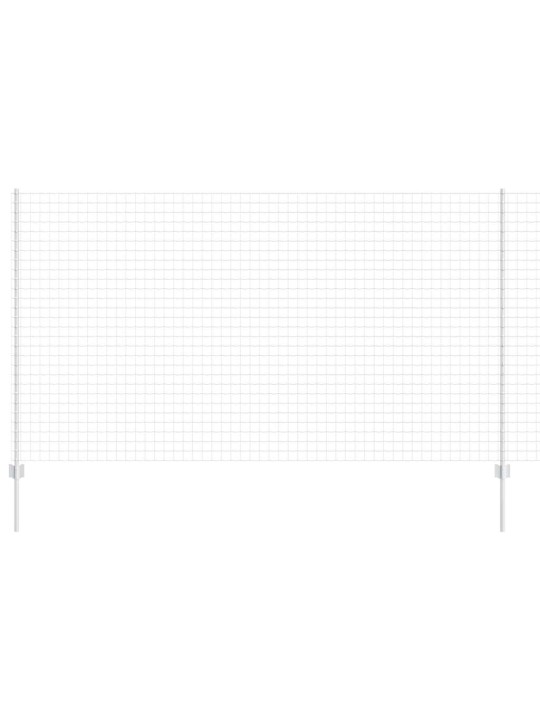 Aed koos postidega hõbedane 1.4 x 10 m teras