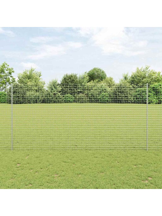 Aed koos postidega hõbedane 1.5 x 10 m teras