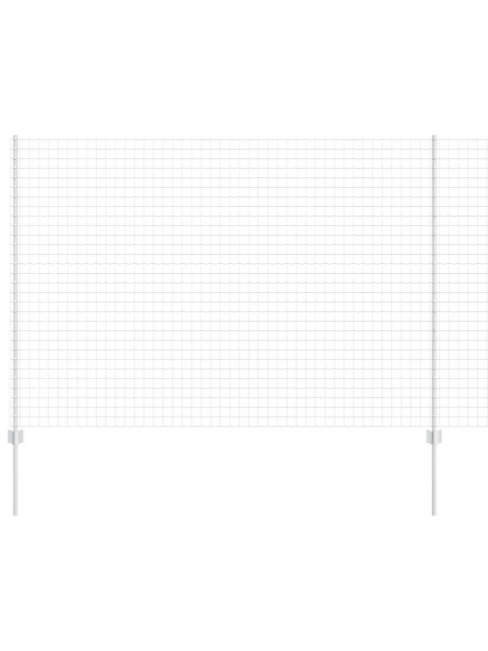Aed koos postidega hõbedane 1.5 x 10 m teras