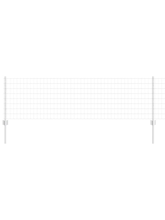 Aed koos postidega hõbedane 0.6 x 10 m teras