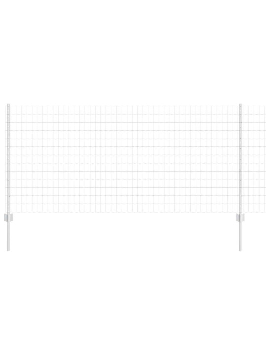 Aed koos postidega hõbedane 1 x 10 m teras