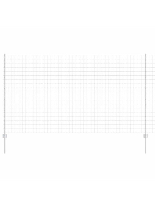 Aed koos postidega hõbedane 1.4 x 10 m teras