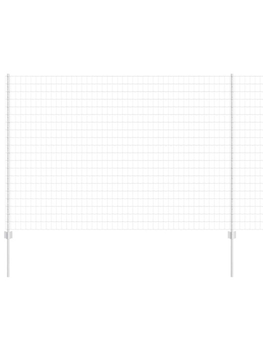 Aed koos postidega hõbedane 1.5 x 10 m teras