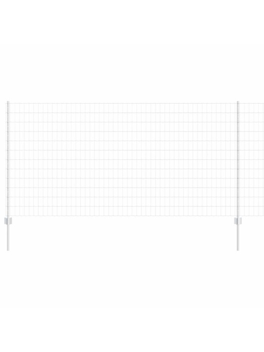 Aed koos postidega hõbedane 1.2 x 10 m teras