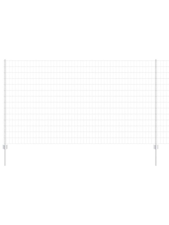 Aed koos postidega hõbedane 1.4 x 10 m teras