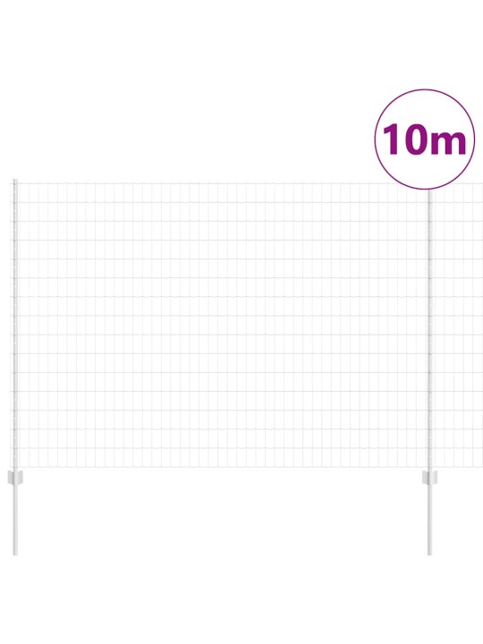 Aed koos postidega hõbedane 1.5 x 10 m teras