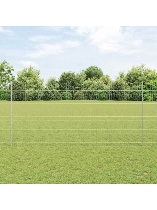 Aed koos postidega hõbedane 1.6 x 10 m teras