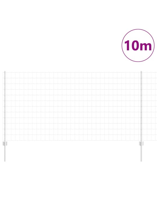 Aed koos postidega hõbedane 1.2 x 10 m teras