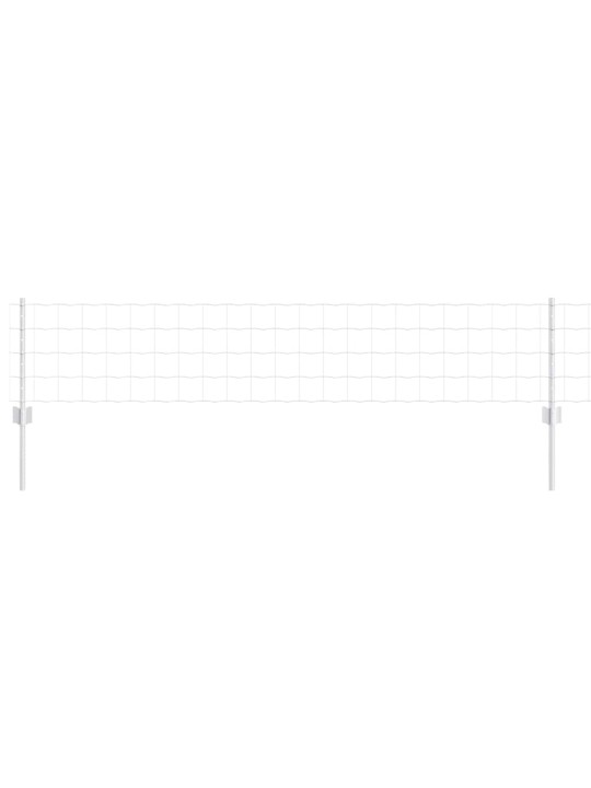 Aed koos postidega hõbedane 0.4 x 10 m teras