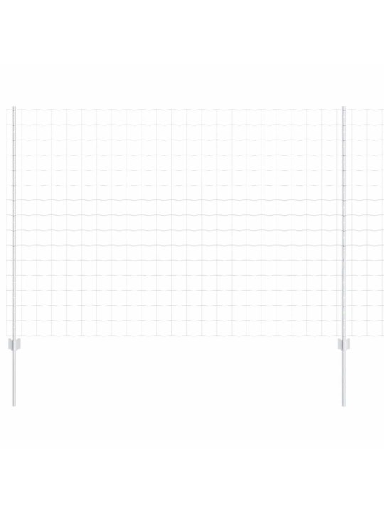 Aed koos postidega hõbedane 1.5 x 10 m teras
