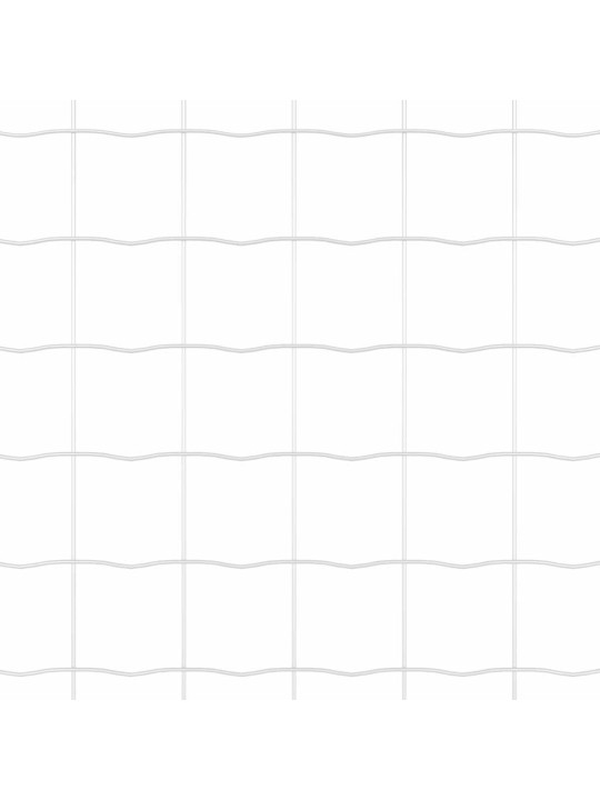 Aed koos postidega hõbedane 0.8 x 25 m teras