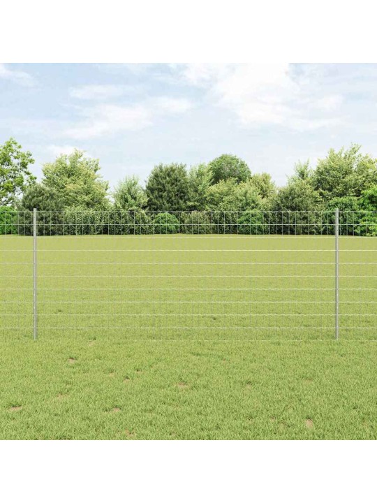 Aed koos postidega hõbedane 1 x 25 m teras