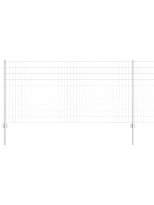 Aed koos postidega hõbedane 1 x 25 m teras