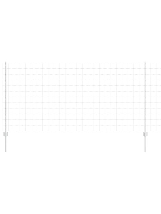 Aed koos postidega hõbedane 1.2 x 25 m teras