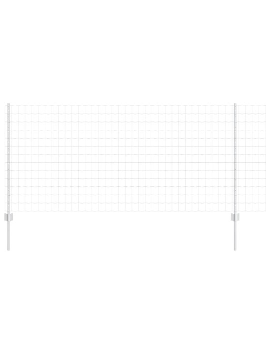 Aed koos postidega hõbedane 1 x 10 m teras