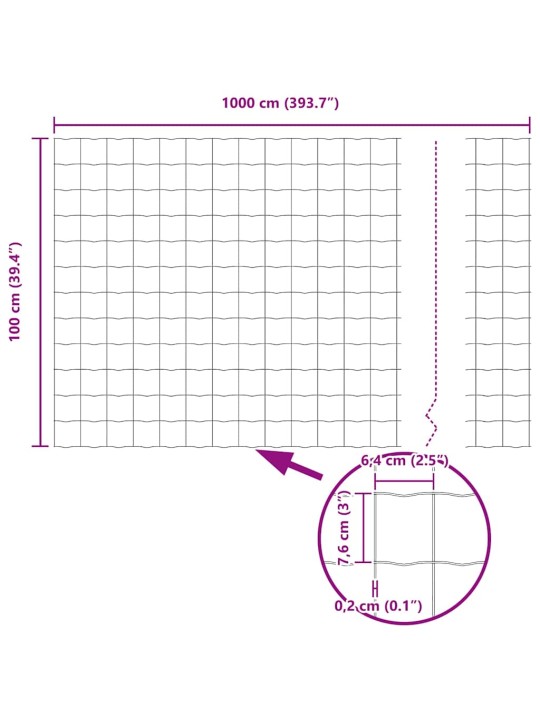 Aed koos postidega hõbedane 1 x 10 m teras