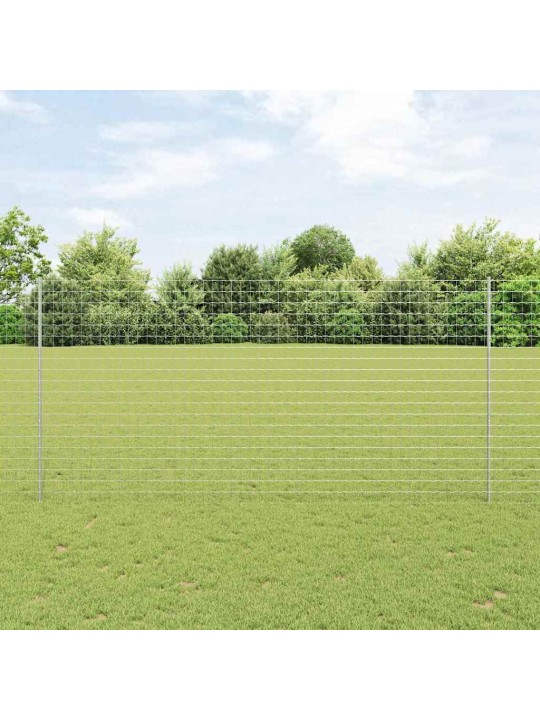 Aed koos postidega hõbedane 1.5 x 10 m teras
