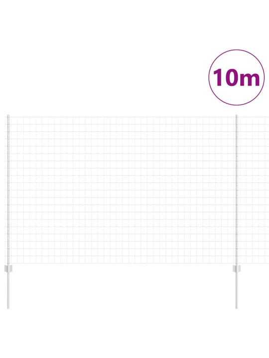 Aed koos postidega hõbedane 1.5 x 10 m teras