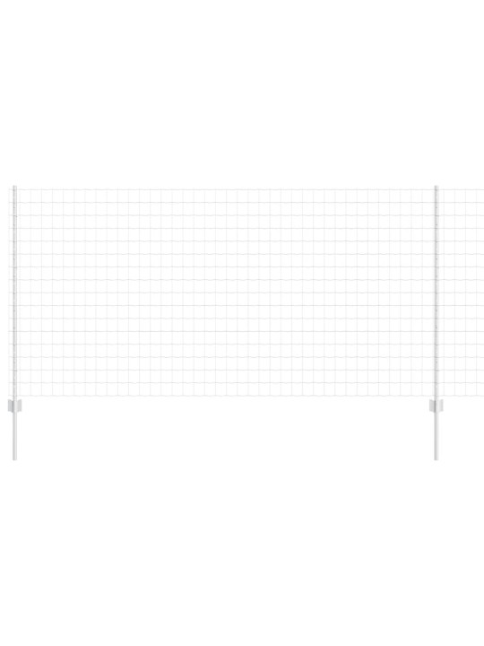 Aed koos postidega hõbedane 1.2 x 25 m teras