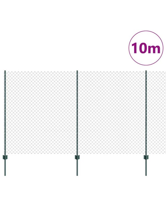Aed koos postidega roheline 1.4 x 10 m teras