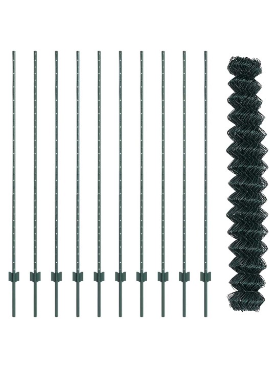 Aed koos postidega roheline 1.6 x 10 m teras
