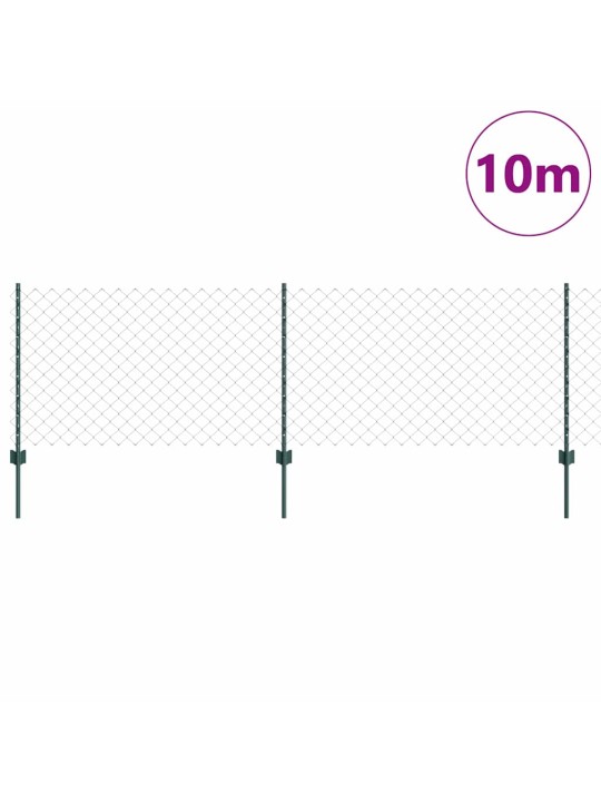 Aed koos postidega roheline 0.8 x 10 m teras