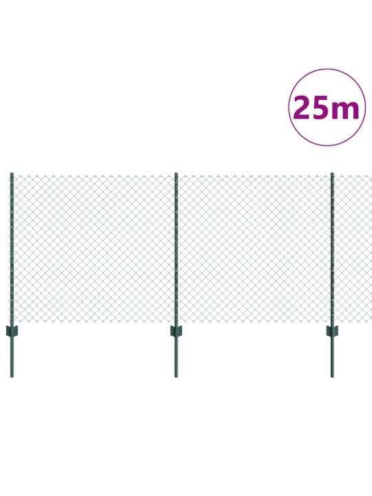 Aed koos postidega roheline 1 x 25 m teras