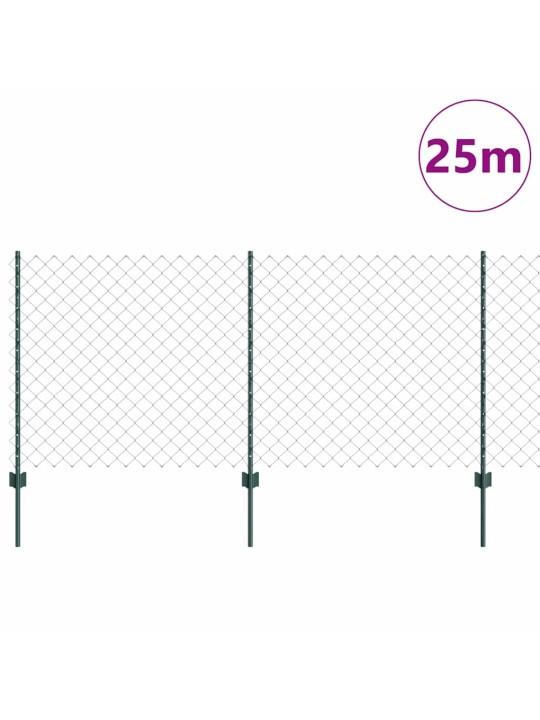 Aed koos postidega roheline 1 x 25 m teras