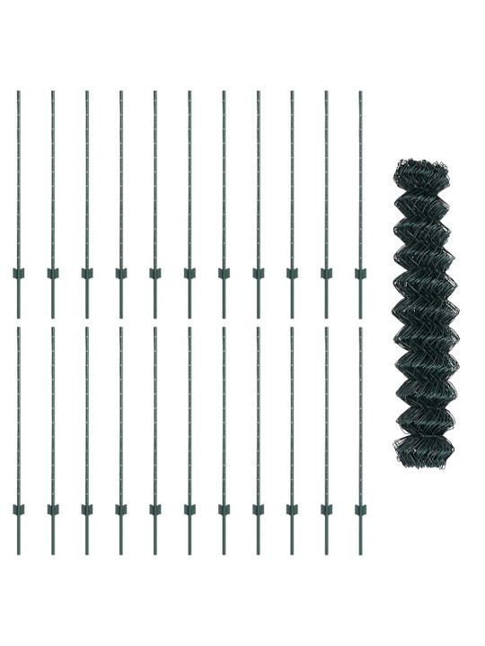 Aed koos postidega roheline 1.2 x 25 m teras