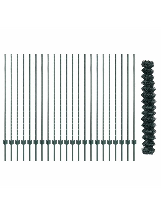 Aed koos postidega roheline 1.4 x 25 m teras