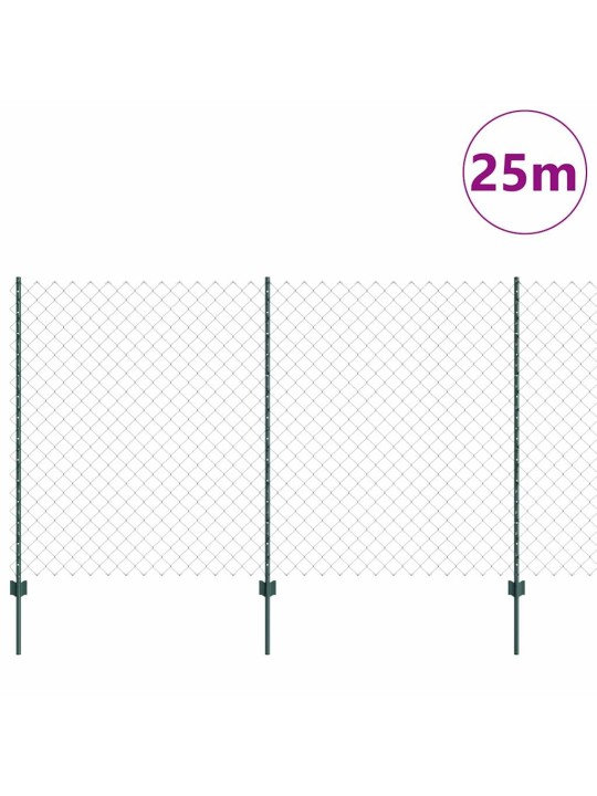Aed koos postidega roheline 1.4 x 25 m teras