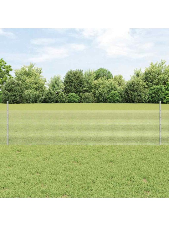 Aed koos postidega hõbedane 0.5 x 10 m teras