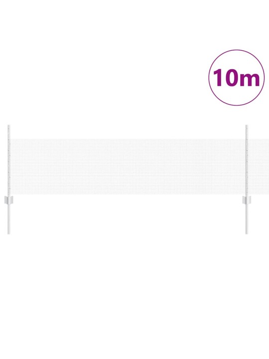 Aed koos postidega hõbedane 0.5 x 10 m teras