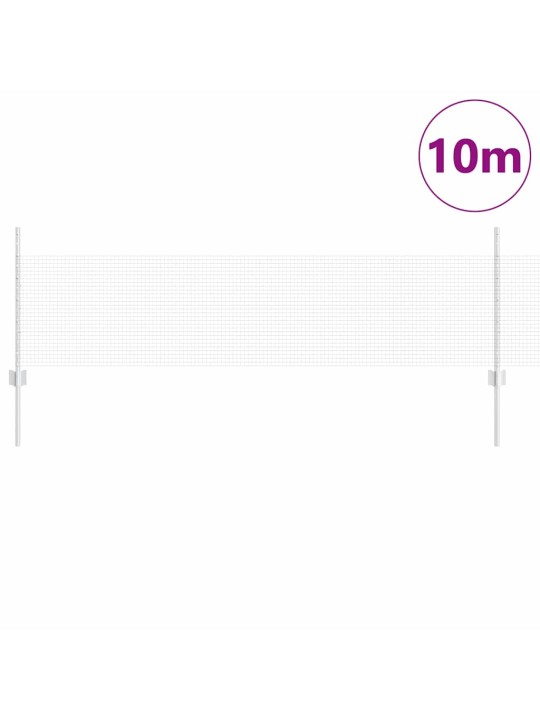 Aed koos postidega hõbedane 0.5 x 10 m teras