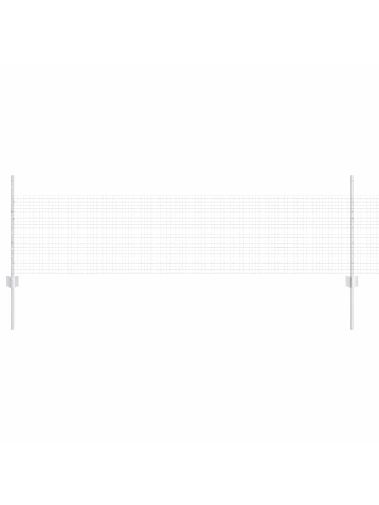 Aed koos postidega hõbedane 0.5 x 10 m teras