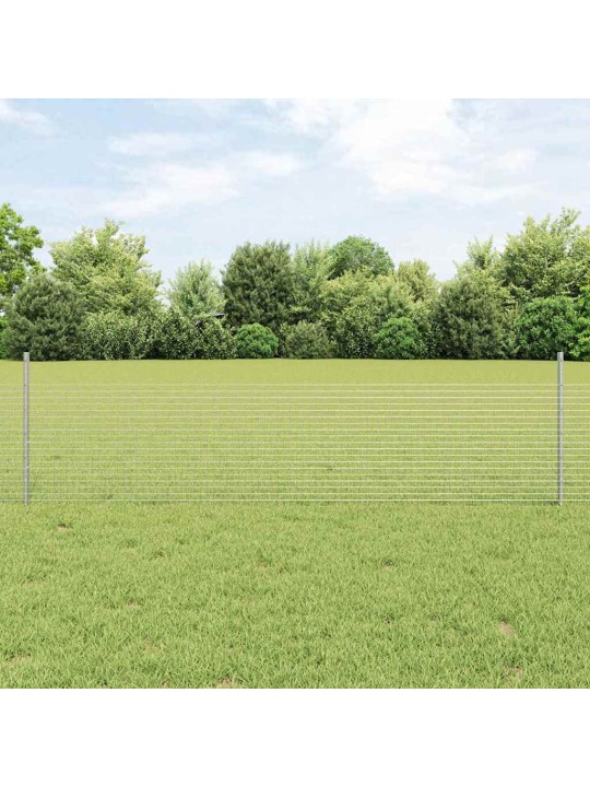 Aed koos postidega hõbedane 0.5 x 10 m teras