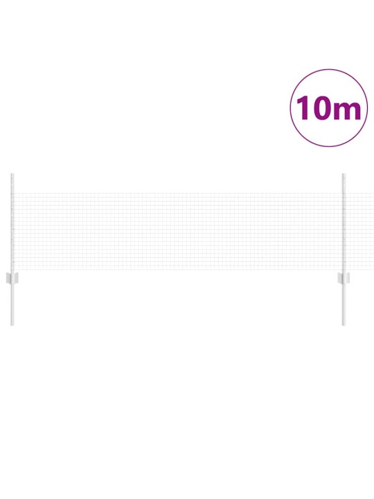 Aed koos postidega hõbedane 0.5 x 10 m teras