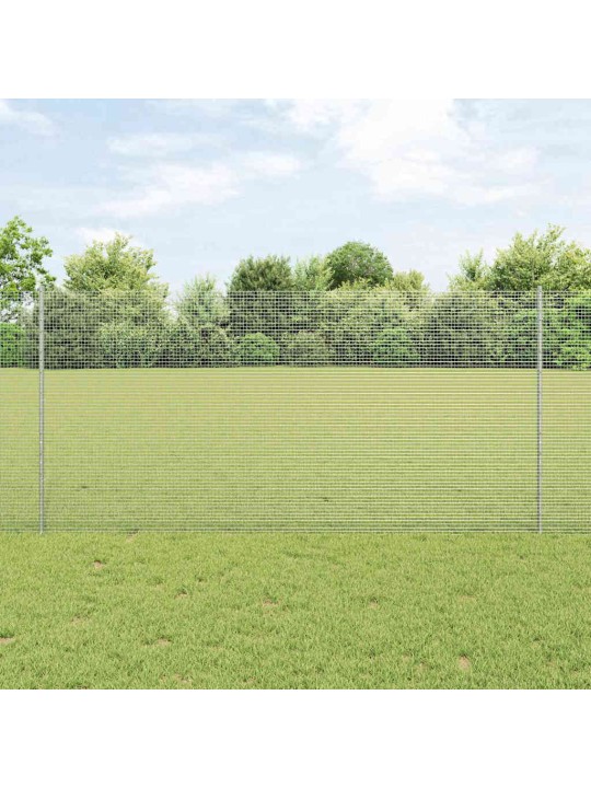 Aed koos postidega hõbedane 1.2 x 10 m teras
