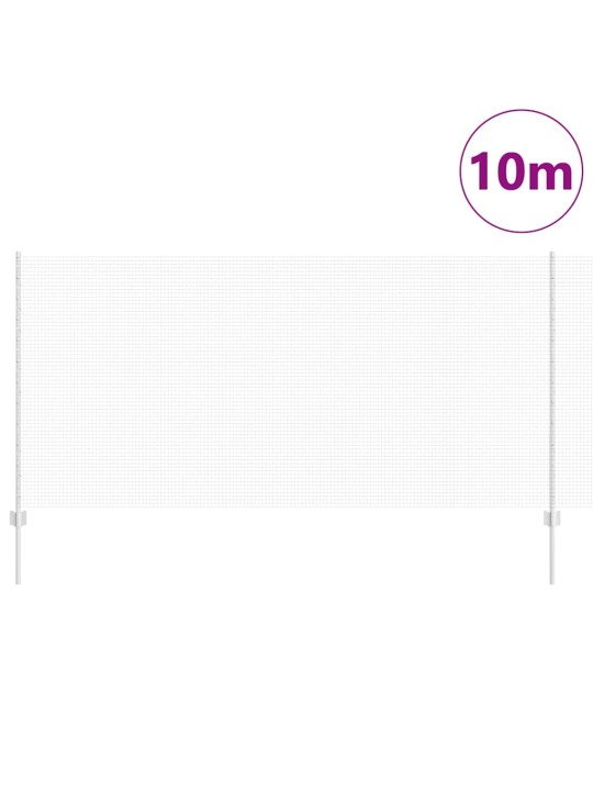 Aed koos postidega hõbedane 1.2 x 10 m teras