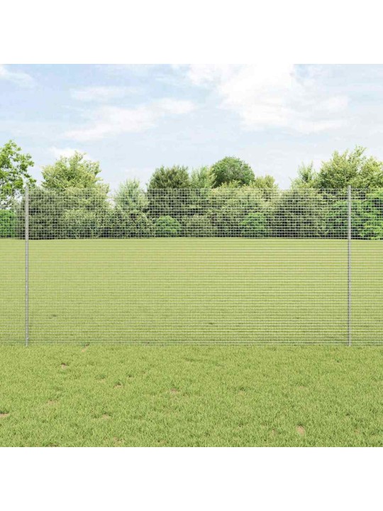 Aed koos postidega hõbedane 1.2 x 10 m teras