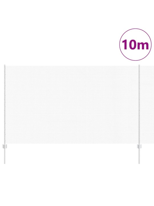 Aed koos postidega hõbedane 1.4 x 10 m teras