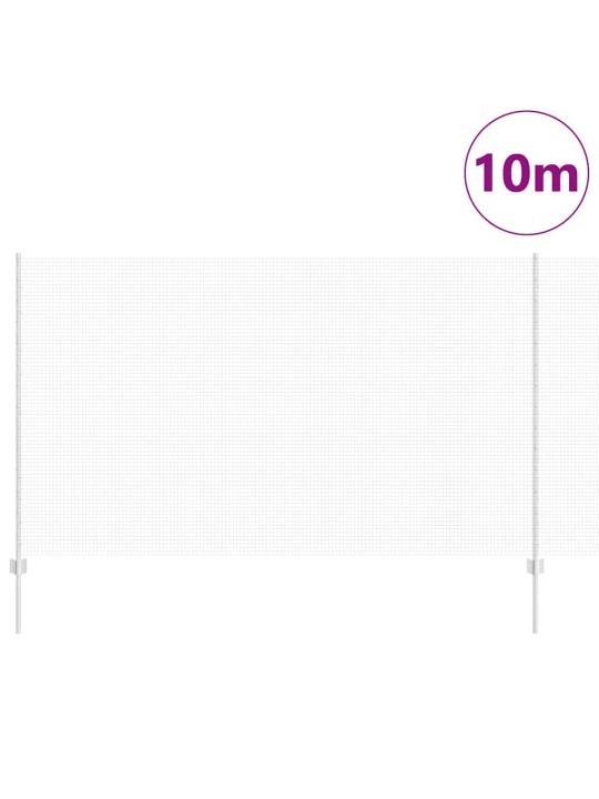 Aed koos postidega hõbedane 1.4 x 10 m teras