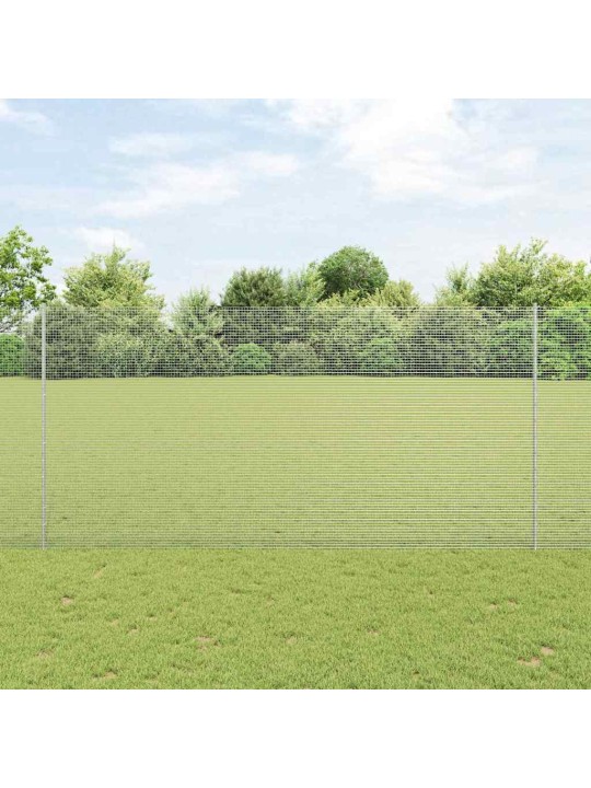 Aed koos postidega hõbedane 1.5 x 10 m teras
