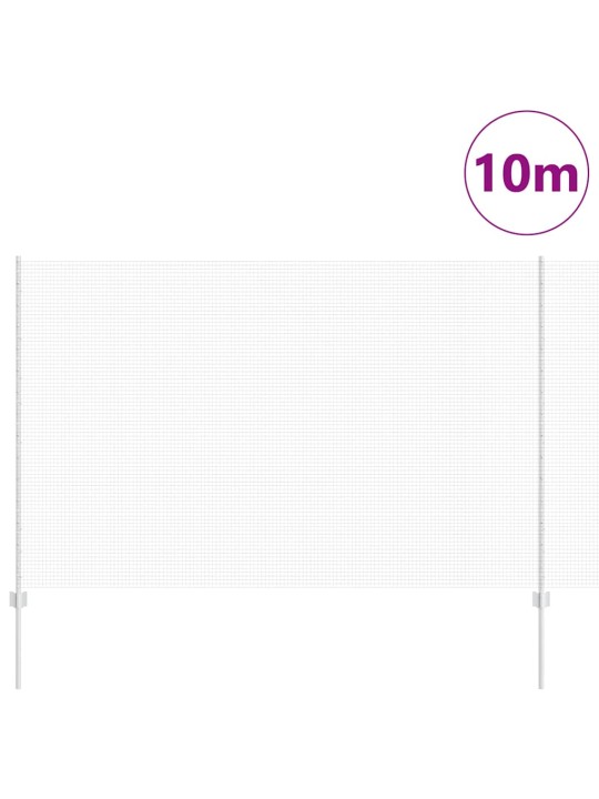Aed koos postidega hõbedane 1.5 x 10 m teras