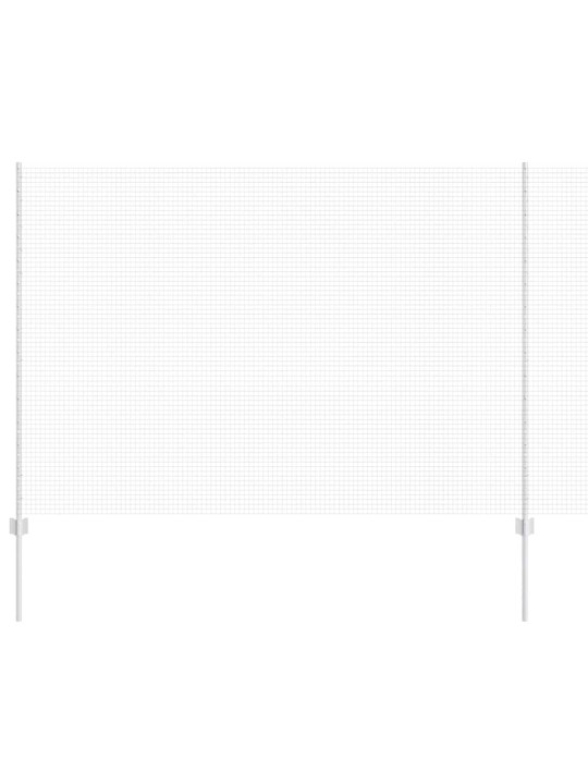 Aed koos postidega hõbedane 1.5 x 10 m teras